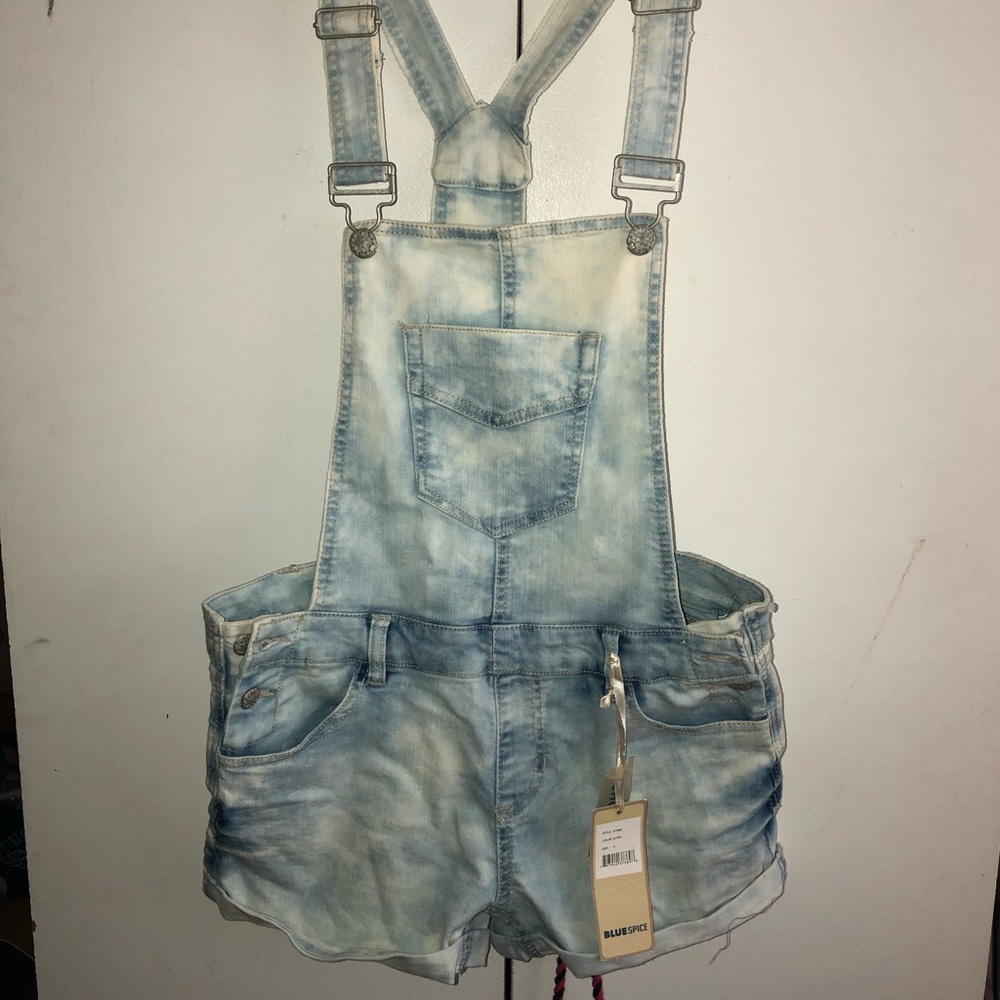 ✨Acid Wash Shorts Overalls✨